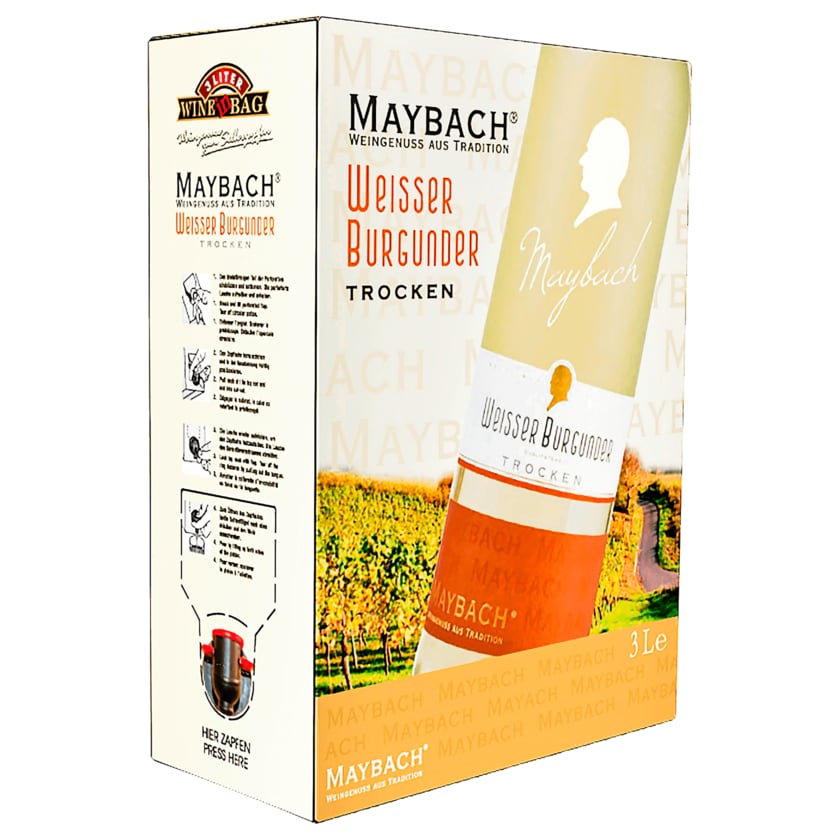 Maybach Weißwein Weißer Burgunder trocken 3l